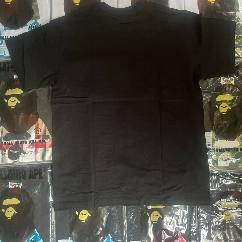 Bape Black Tee with Pink Camo Ape Head - Picture 2 of 2